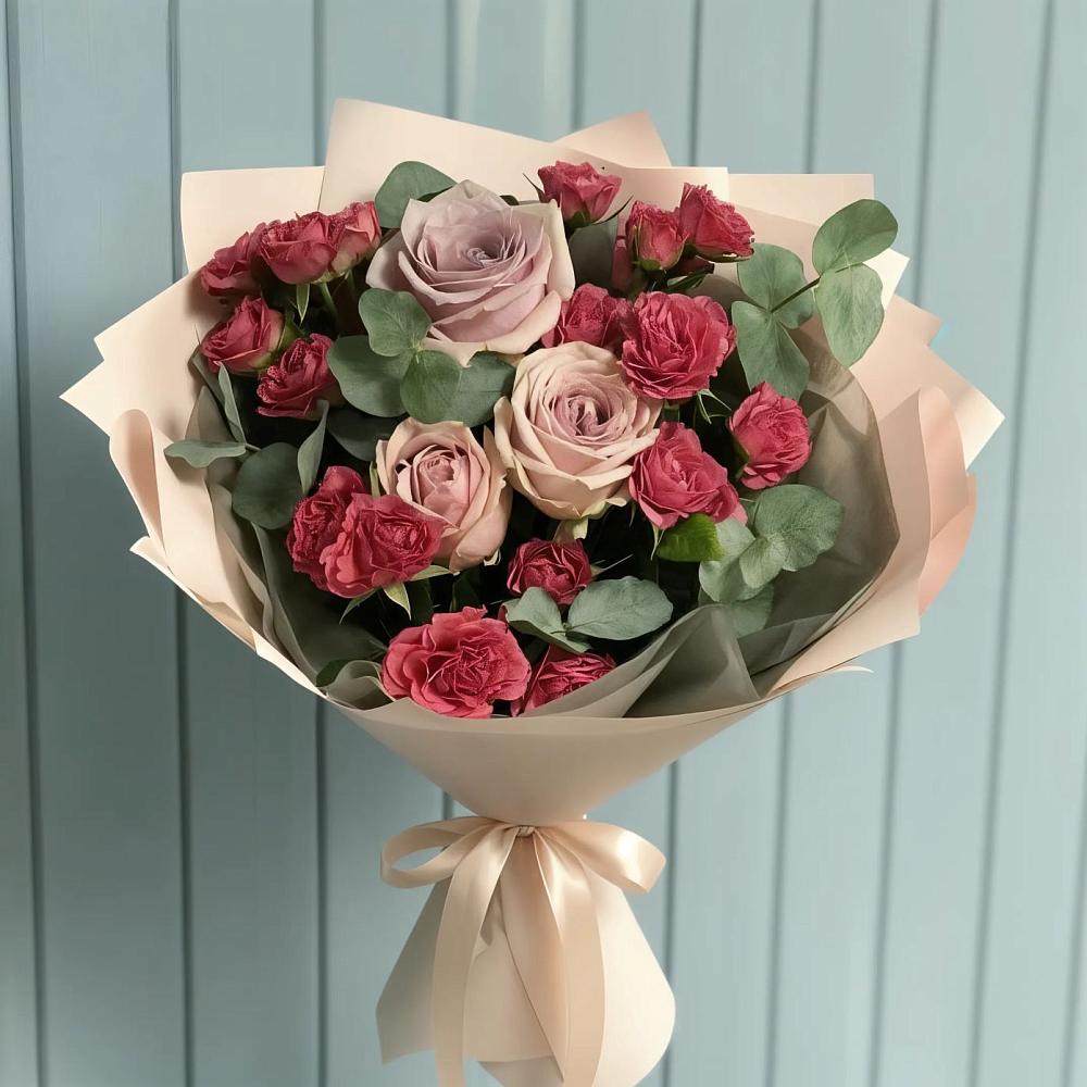 Букет цветов из: Гвоздики и Розы в Апатитах