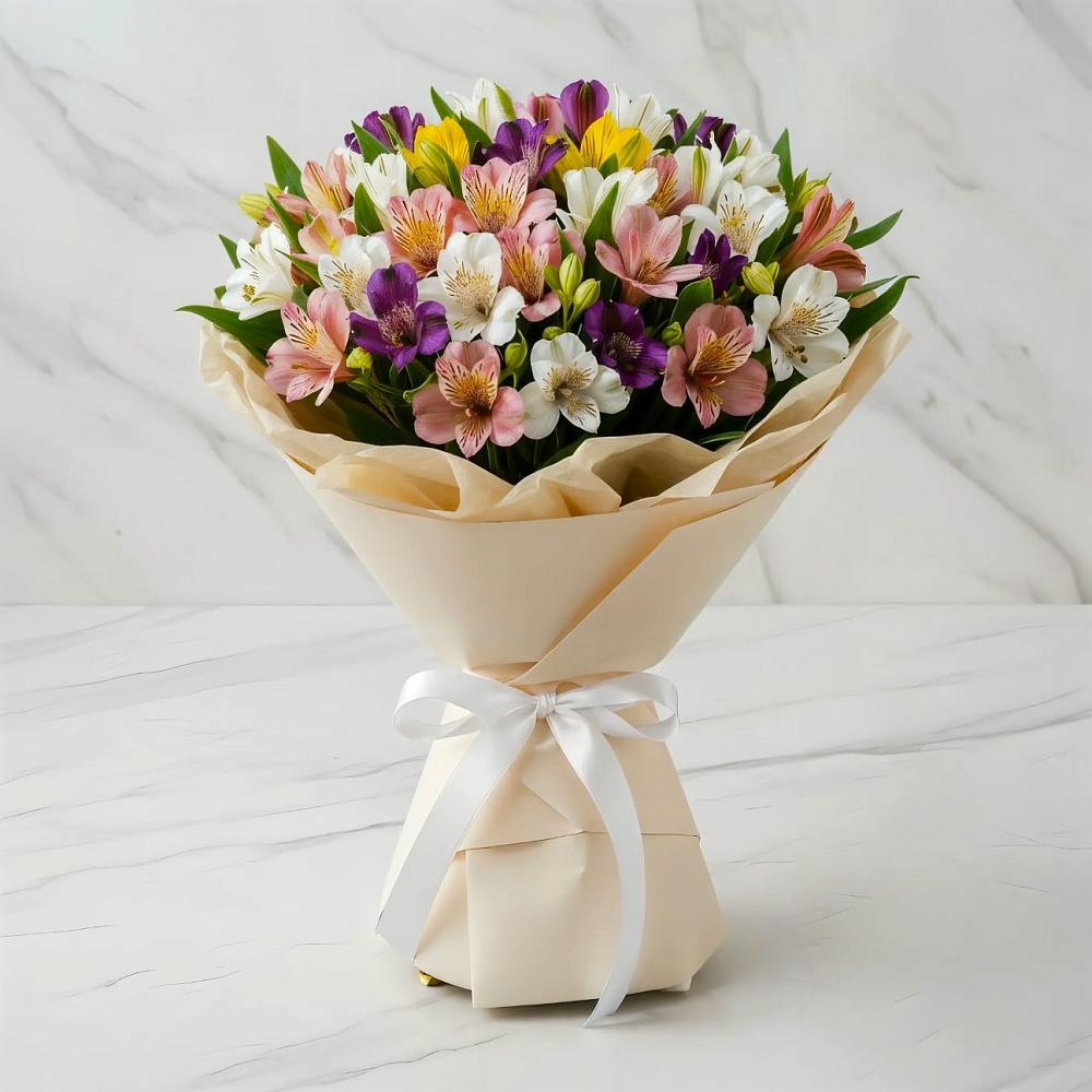 Букет цветов из: Альстромерии в Апатитах