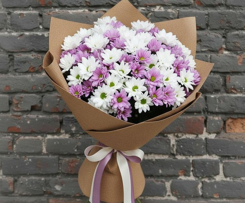Букет цветов из: Хризантемы в Апатитах