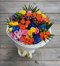 Букет цветов из:  Розы и Хризантемы в Апатитах
