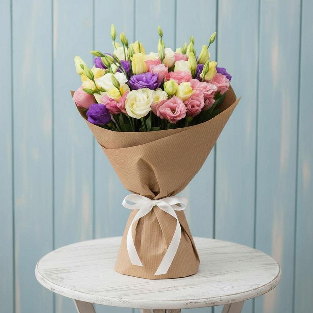 Букет цветов из: Лизиантусы в Апатитах