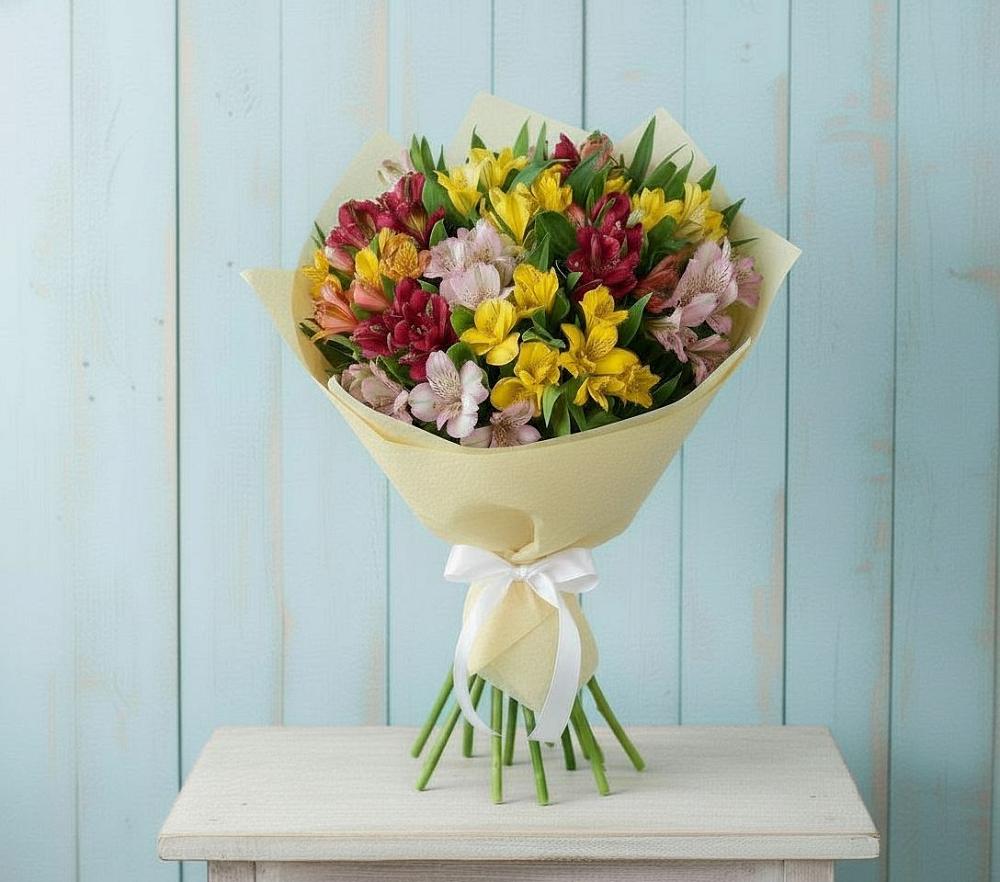 Букет цветов из: Альстромерии в Апатитах