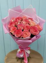 Букет 15 Розовых роз Равель в Апатитах