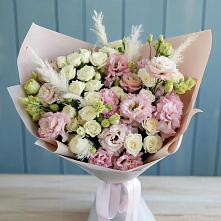 Букет цветов из:  Альстромерии и Розы в Апатитах