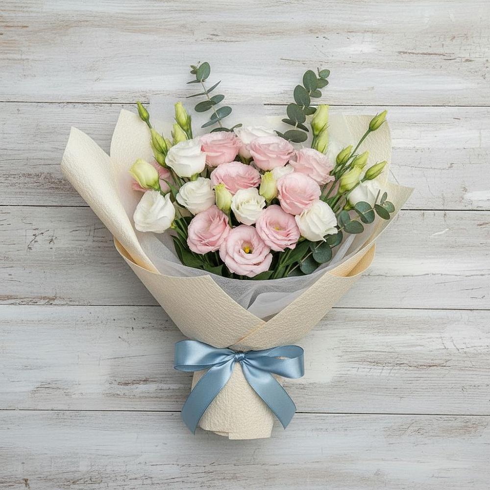 Букет цветов из: Лизиантусы в Апатитах